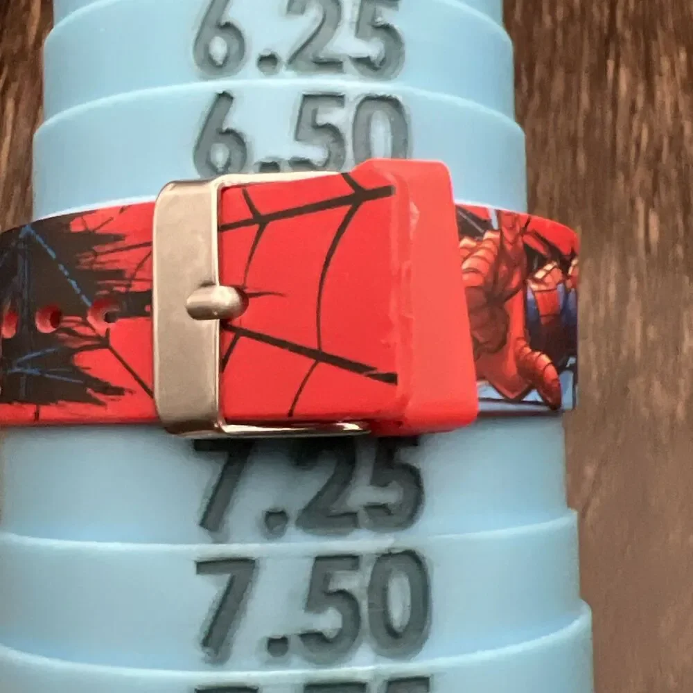 Marvel Spiderman Kids And All Ages LED Touch Watch Spider Band Works 7”
